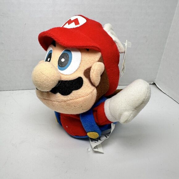 Nintendo Flying Mario Plush Bean Bag BDA N64 Video Game Plush Toy 6” Vintage - Picture 1 of 5